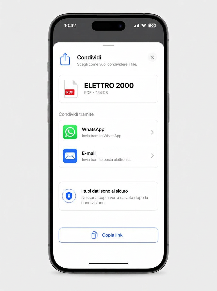 Condividi con il cliente - passo 4
