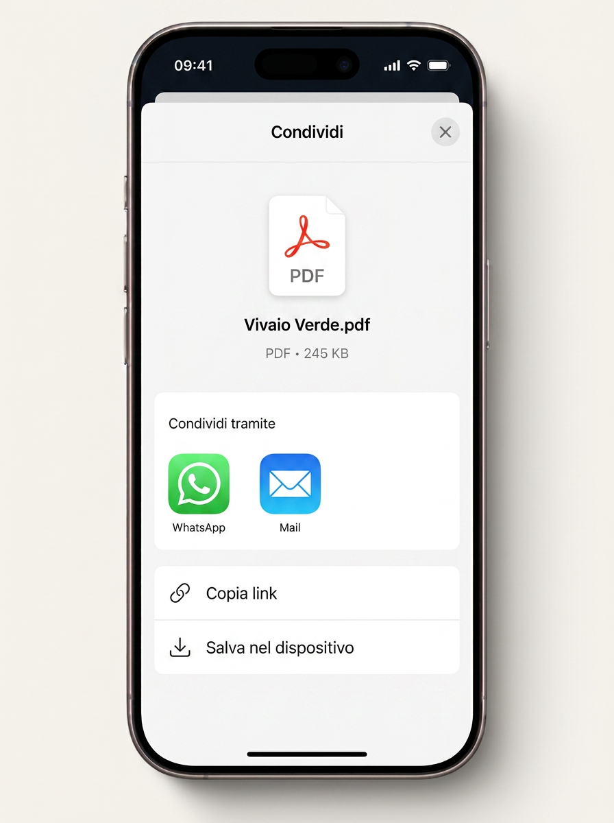 Condividi con il cliente - passo 4